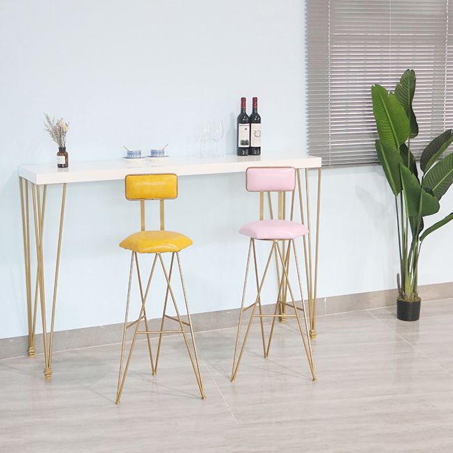 1/3/5 Piece Solid Wood Bar Table Set Matte Finish Home Bar Stool and Table Set