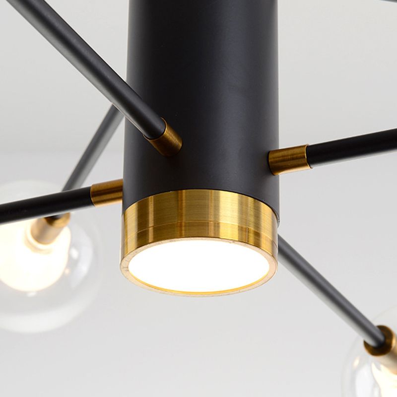Forme sphérique Chandelier Light Modern Style Glass Multi Light Prowing Lamping pour chambre à coucher