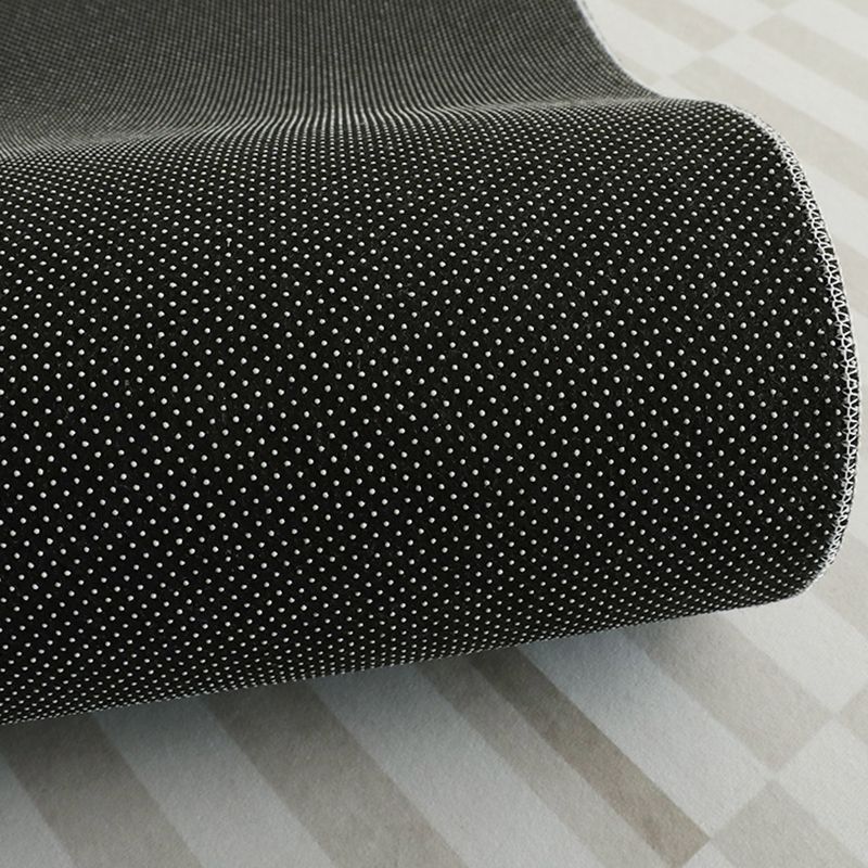 Modern Rug Light Grey Polyester Rug Stain Resistant Rug for Living Room