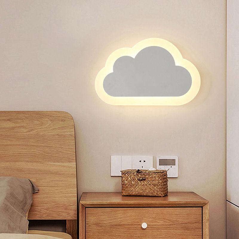 Cloud Sconce Light Fixture Nordic Style Metal LED Wall Lighting Fixture for Bedroom