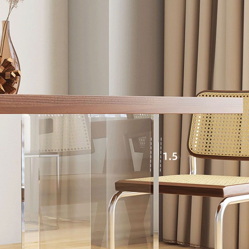 Mesa de comedor de madera sólida