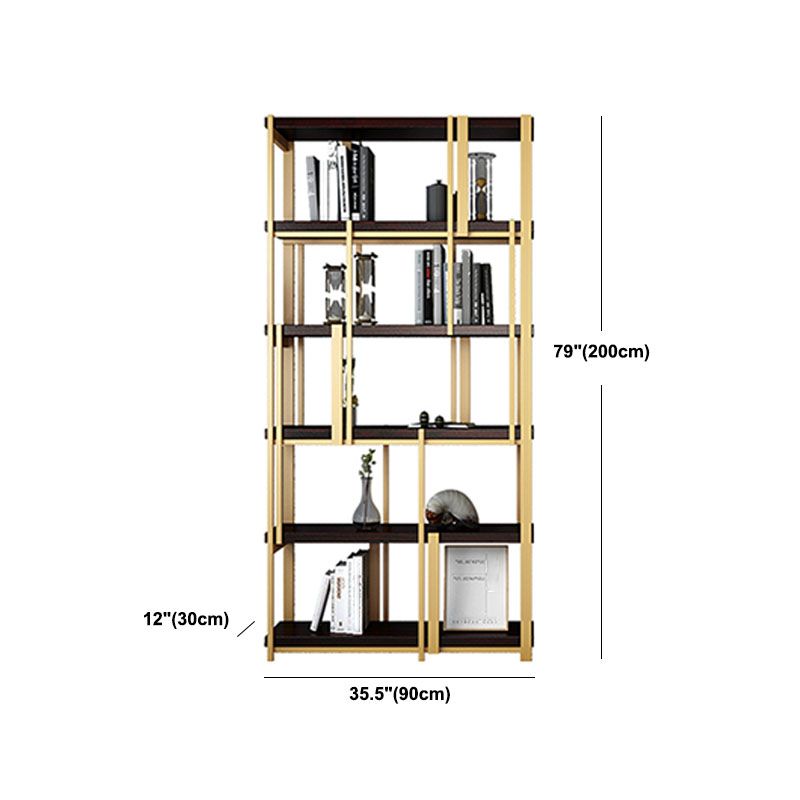 Modern Metal Bookshelf Black Etagere Open Shelf Bookcase Shelves Included