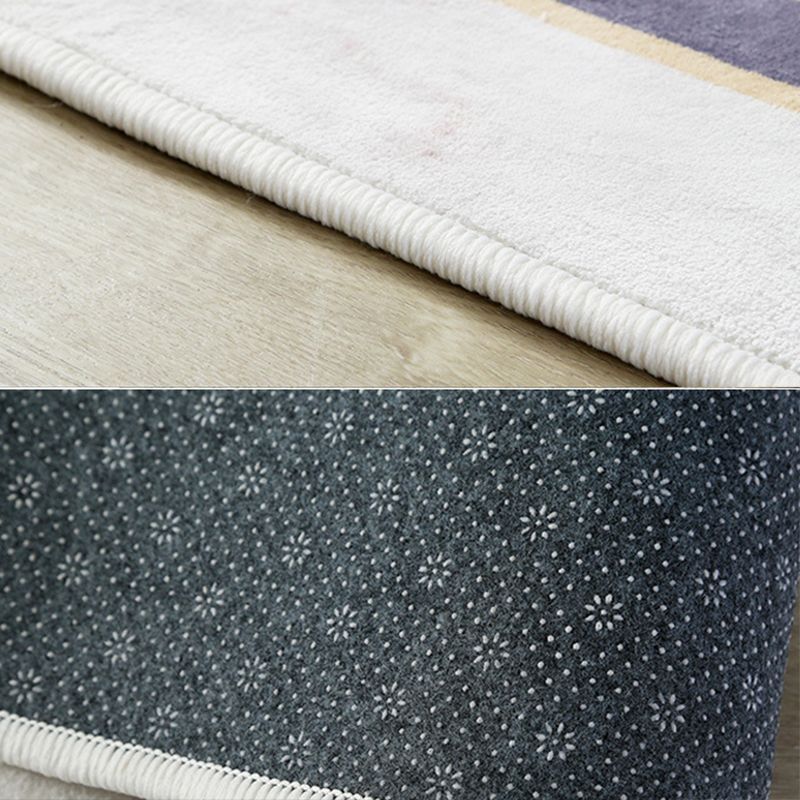 Simplicity Marble Effect Indoor Rug Novelty Shape Trendy Modern Carpet Polyester Anti-Slip Backing Carpet for Home Decoration
