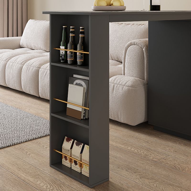 Modern 1/2/3 Pieces Stone Rectangular Bar Table Set for Living Room