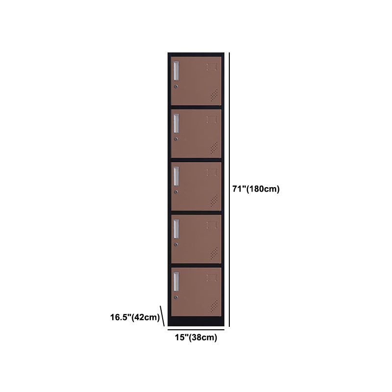 Hinged Steel Wardrobe Cabinet Contemporary Wardrobe Armoire for Home