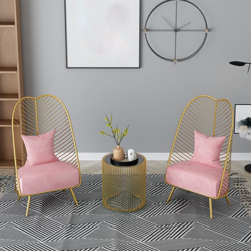 Glam Removable Cushions Armless Basic Four Leg Pillow Back Parsons Chair