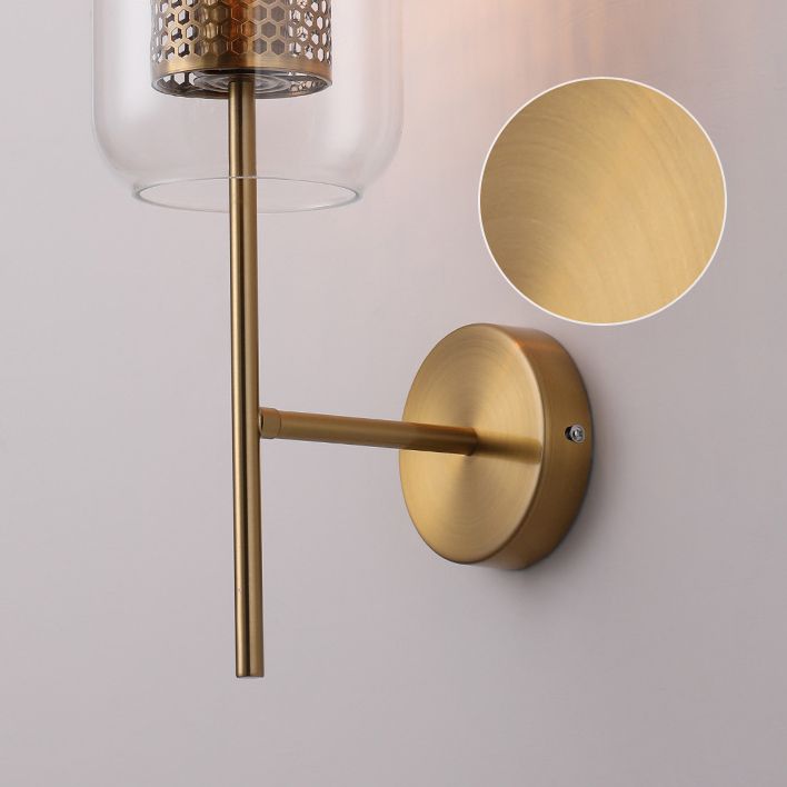 Vintage industrielle geometrische Wandmontage mit Beleuchtungsglaswandhalterung für Wohnzimmer