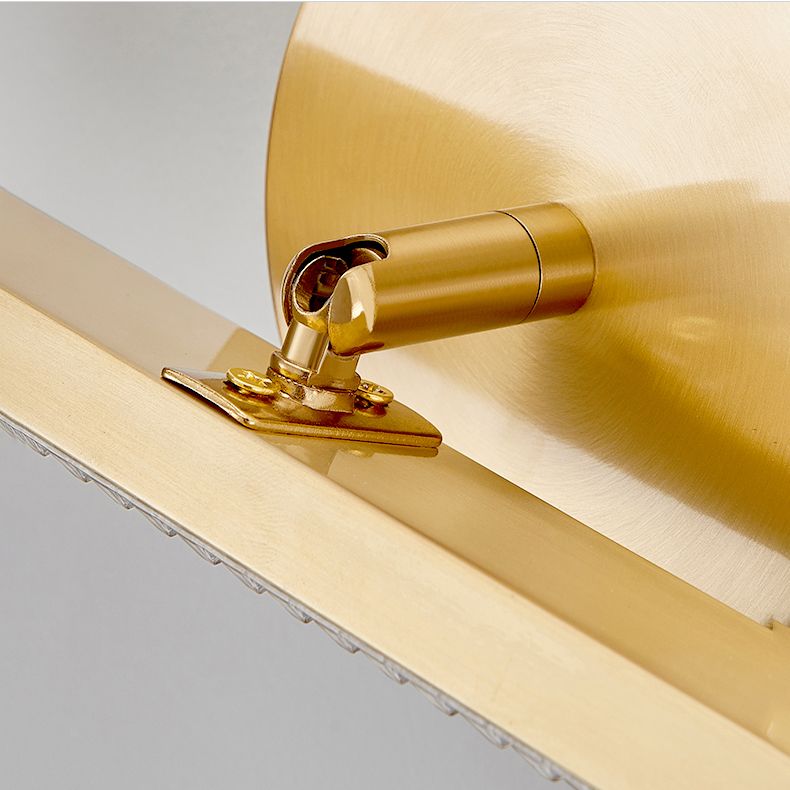 Modern Copper Linear Wall Mount Light Fixture 1-Light Wall Lamp for Bathroom