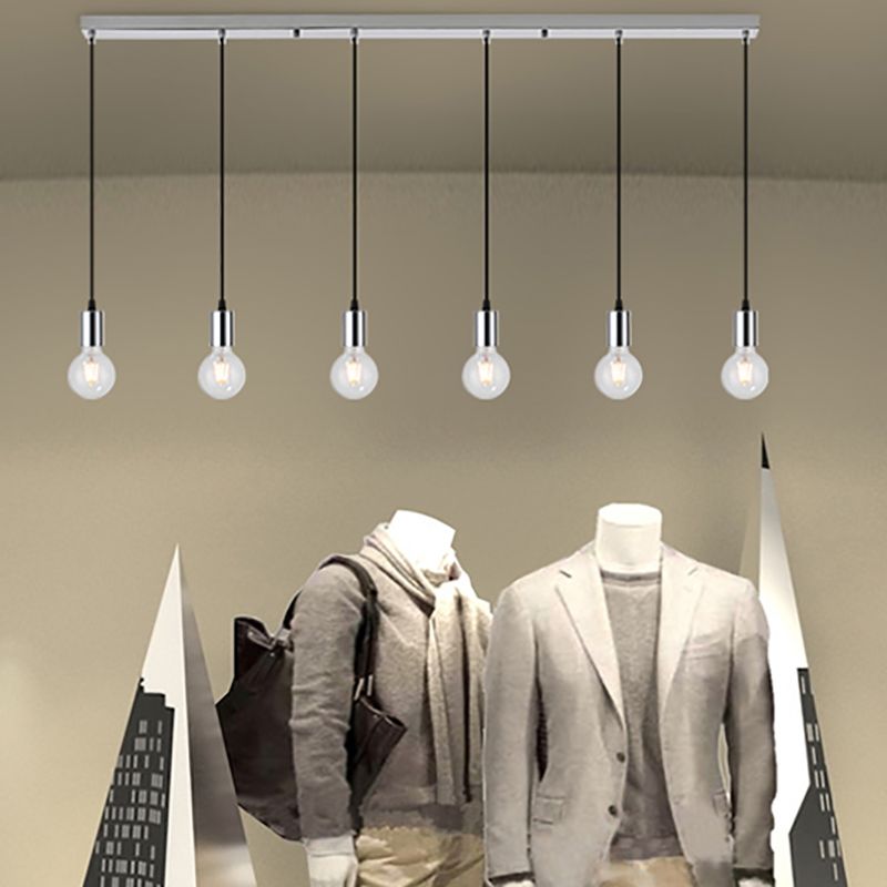 Bare Breb Hanging Light Industrial Metal Commercial Pendant Lighting for Clothing Shop