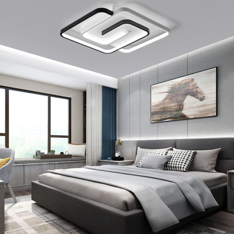 Moderne Semi Flush Mount Light Armatuur Acryl Flush Light Fixtures