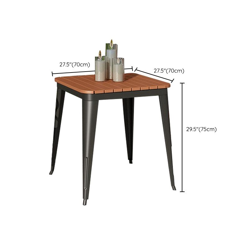 Modern Style Metal Dining Set 1/3/5/7 Pieces Reclaimed Wood Dining Table Set