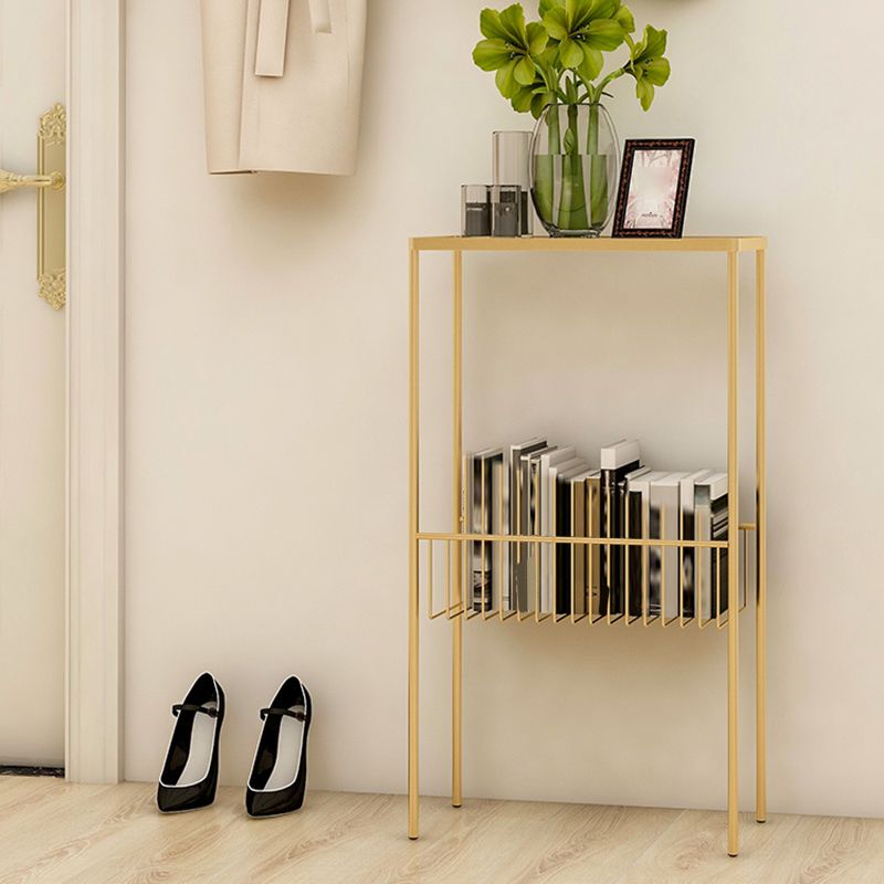 Contemporary 27.6" Tall 4 Legs End Table Rectangular Side Table