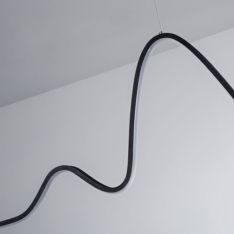 Modern Ceiling Pendant Light Metal LED Island Pendant Light for Dining Room