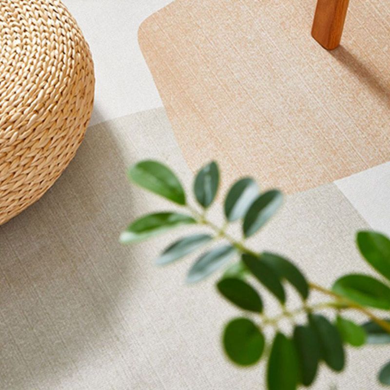 Modern Colorblock Rug Morandi Color Area Rug Polyester Easy Care Carpet for Living Room