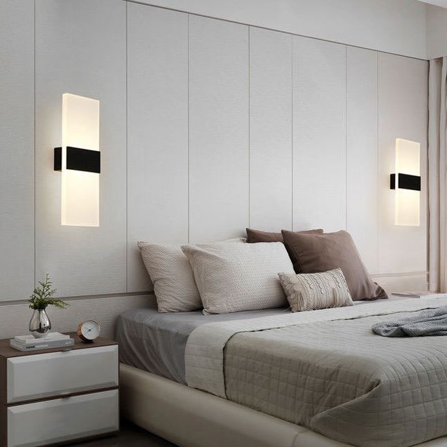 Contemporary Geometric Wall Mounted Lights Acrylic Flush Mount Wall Sconce for Bedside