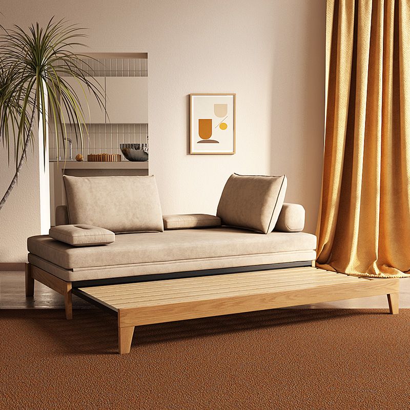 37" Wide Contemporary Futon Sofa Bed Pillow Back Sleeper Sofa