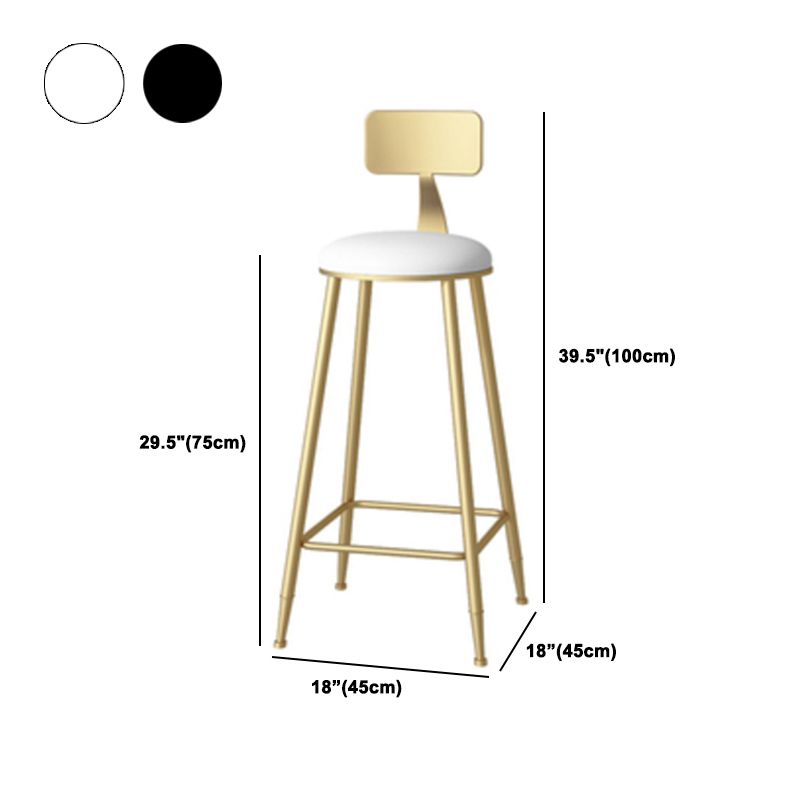 1/3/5 Pieces Glam Iron Bar Table Set White Faux Marble Top Bistro Set with Footrest