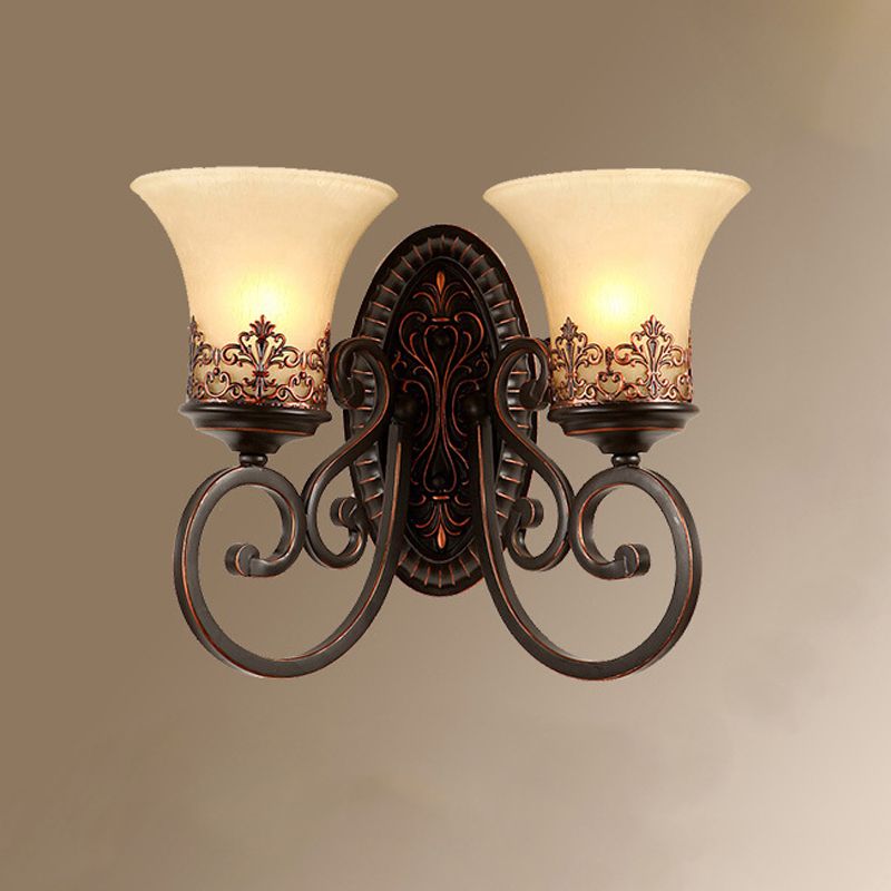 Geometric Shape Glass Vanity Sconce Light Modern Vanity Mirror Lights in Black