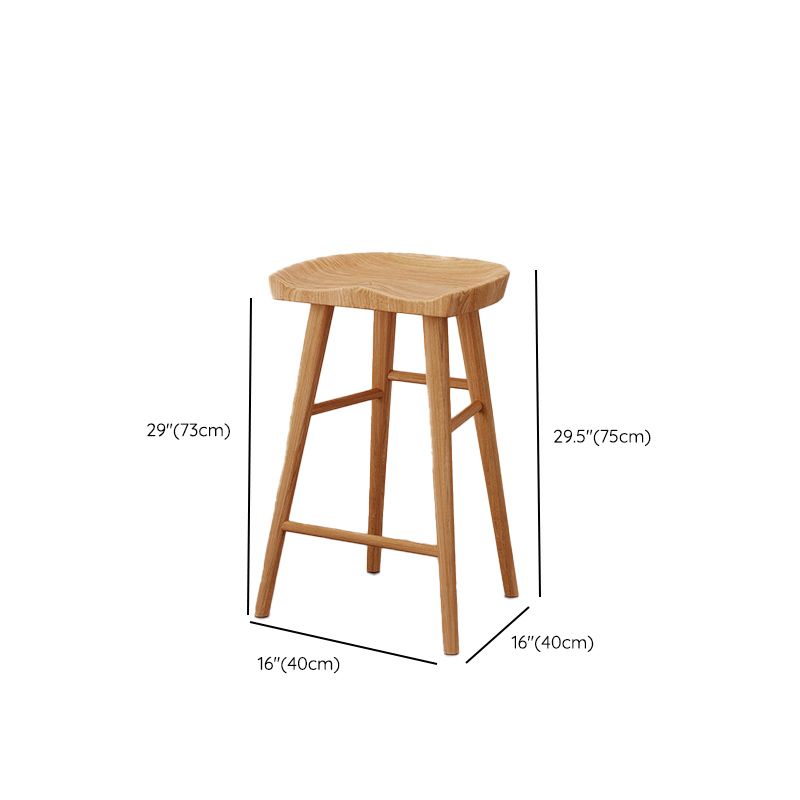 Modern Bar Table Set 1/5/9 Pieces Solid Wood Counter Table with Backless Stools