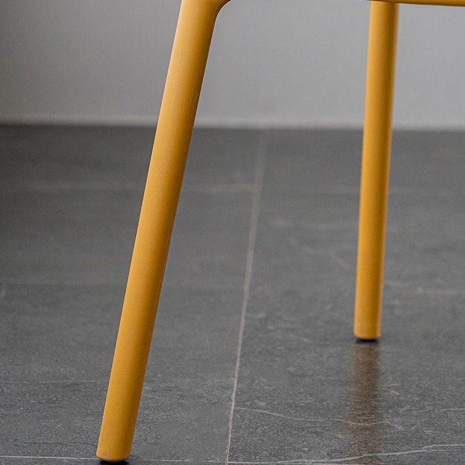 Contemporary Plastic Dining Arm Chair King Louis Back Side Chair