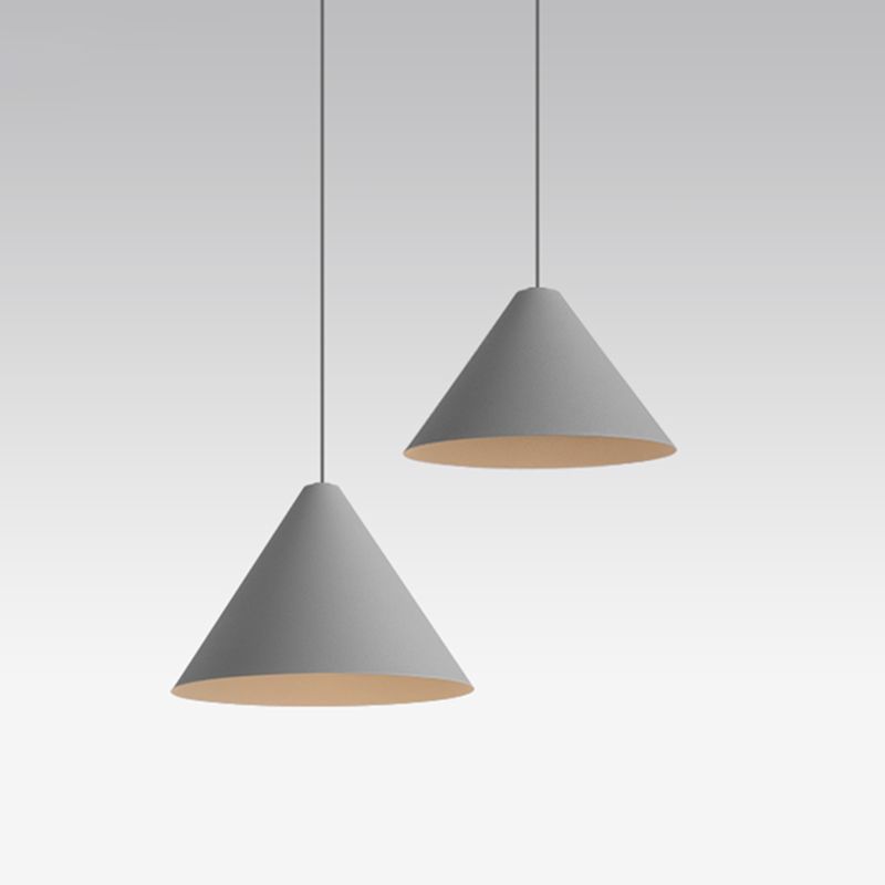 LED CONICA COMENTIVA Luz moderno de estilo simple de estilo colgante de dormitorio