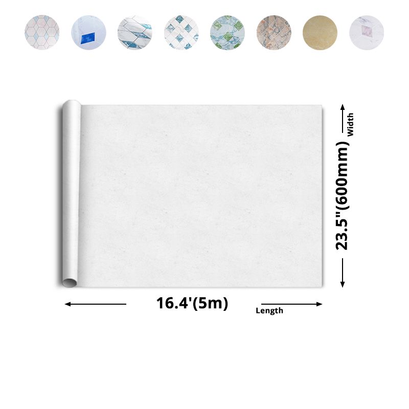 Stone Composite Single Tile Rectangular Grid Peel and Stick Tile