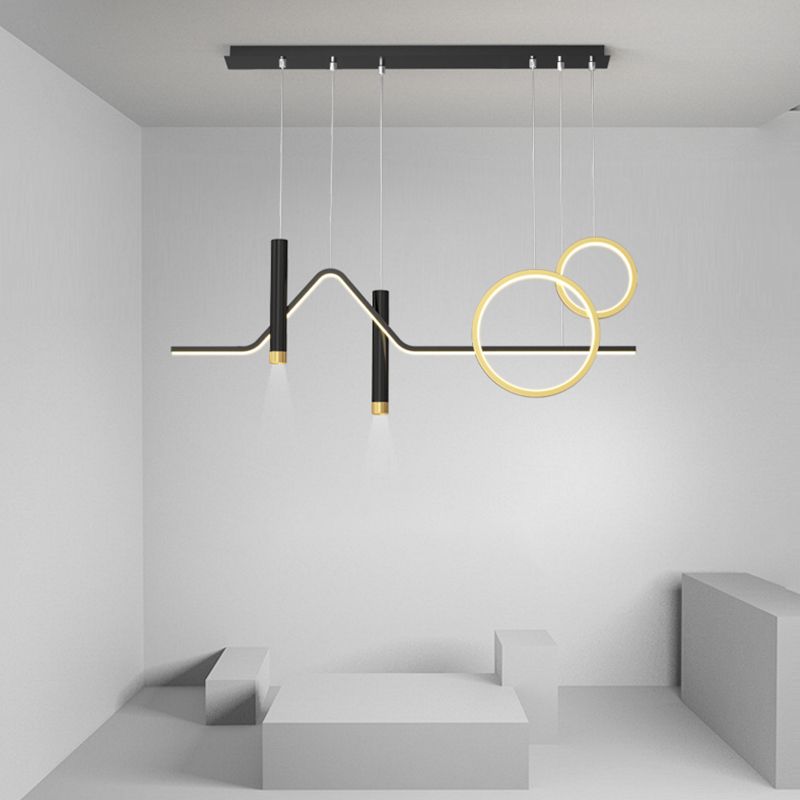 Moderne Style Island Leicht Einfaches hängende Lampenvorrichtung für Küchen -Esszimmer