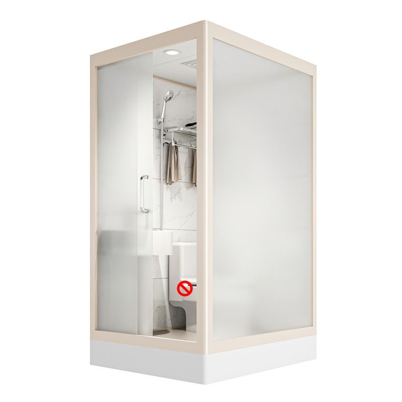 Rectangular Sliding Shower Enclosure Framed Shower Enclosure in White