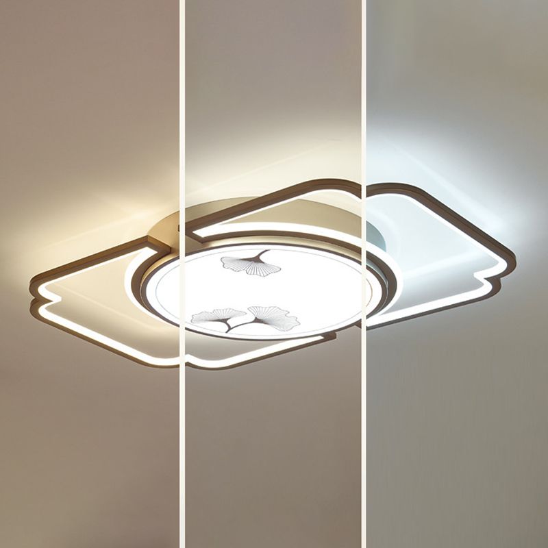 Luminaire de plafond encastré moderne en acrylique, luminaire LED pour salon