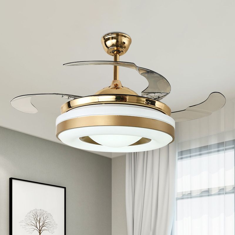 Metall Gold Hanging Lüfter Beleuchtungskreis LED 42 "W modern