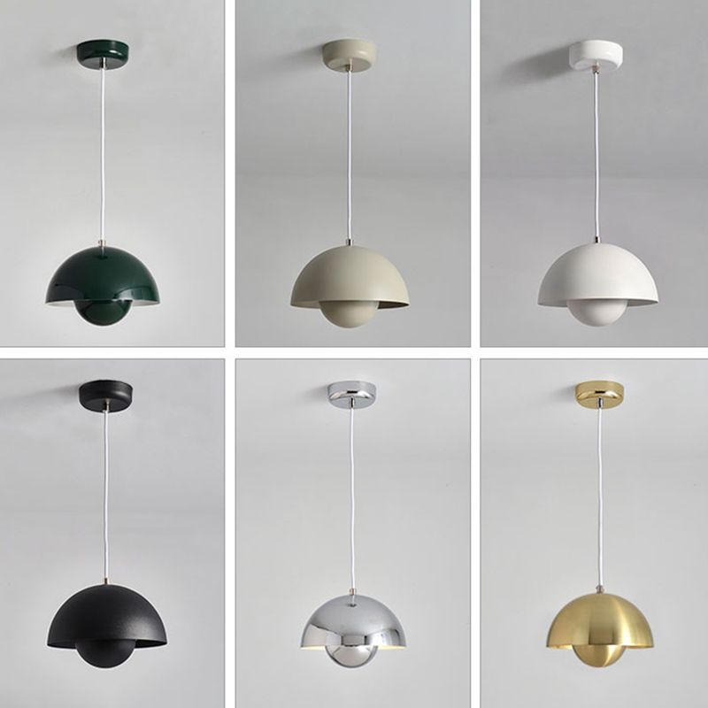 Modern Nordic Geometric Pendant Light Wrought Iron Macaron Hanging Lamp for Interior Spaces