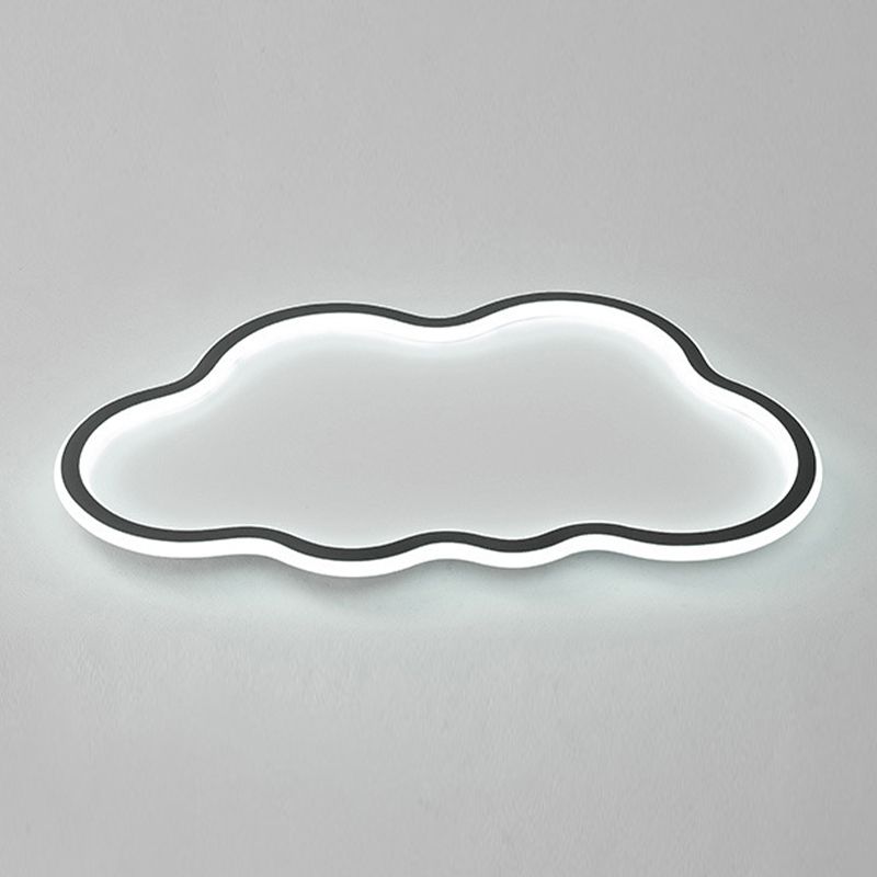Plafoniera da incasso a forma di nuvola in metallo LED vicino alla lampada da soffitto per camera da letto
