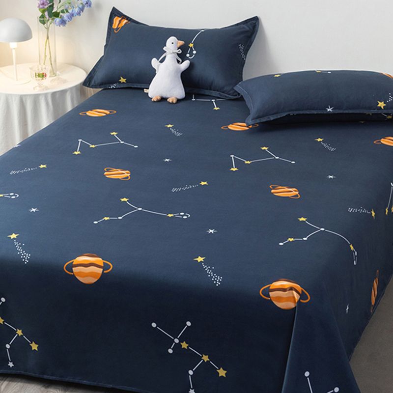Breathable Printed Bed Sheet Twill Polyester Non-Pilling Sheet