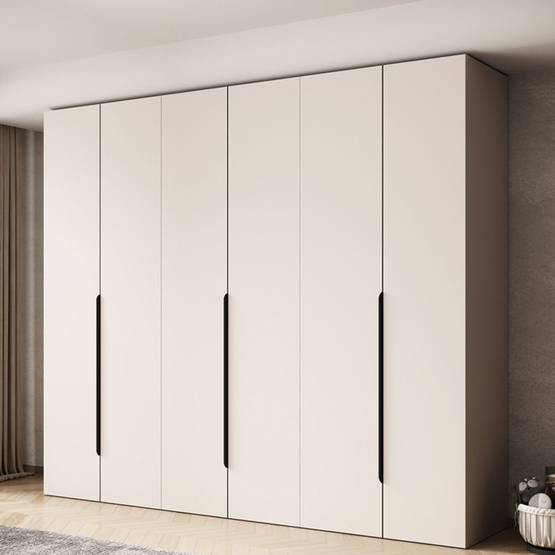 Modern Style Bedroom Wardrobe Cabinet Wooden Storage Cabinet with Garment Rod