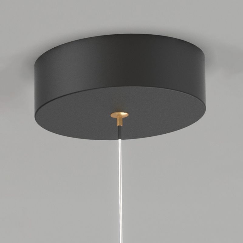 Iluminación de colgante de metal moderno Luz de colgante lineal de 1 luces