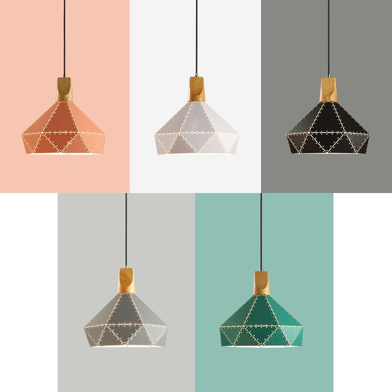 Modern Geometric Pendant Light Metal 1 Light Pendant