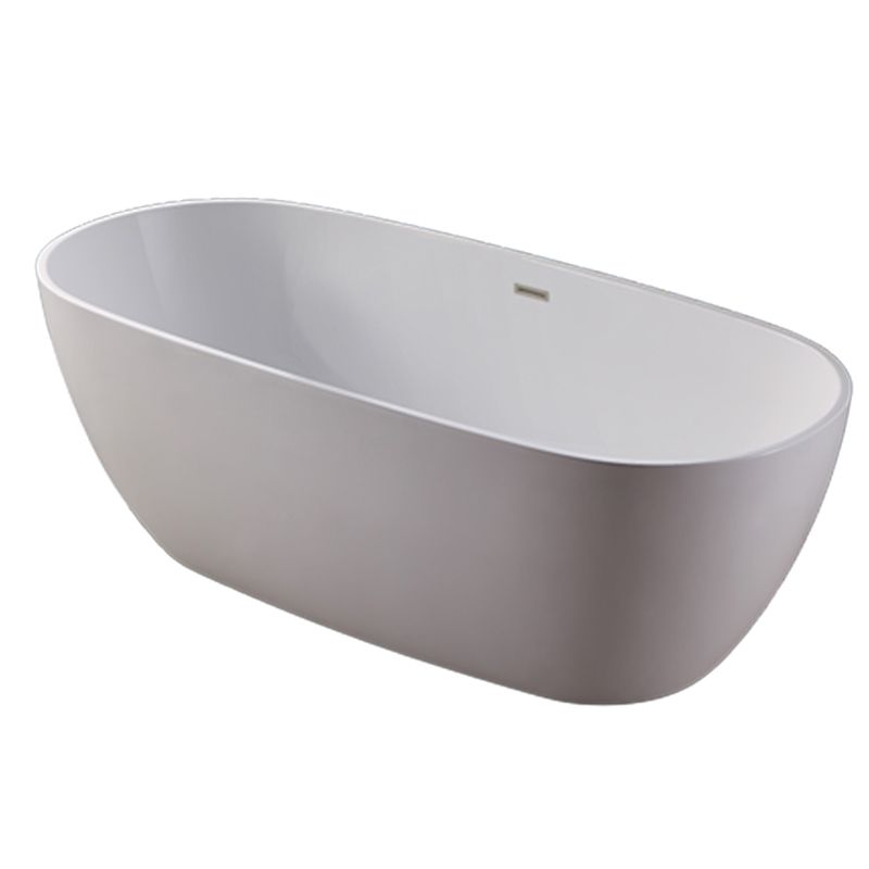 Oval Freestanding Bath Tub Modern Acrylic Bathtub for Bathroom