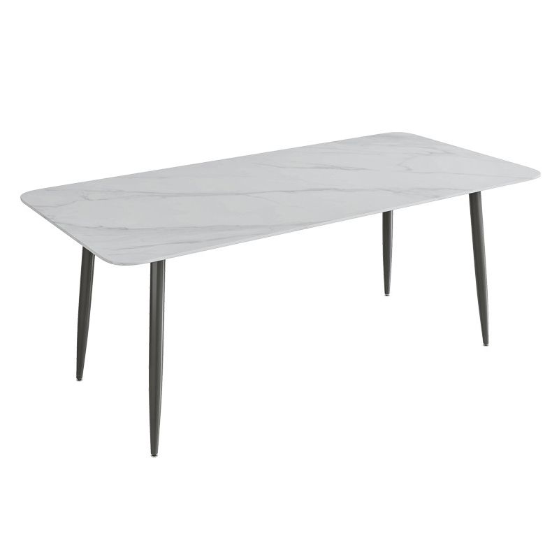 Modern Dining Room Dinner Kitchen Table 4 Legs Stone Dining Table