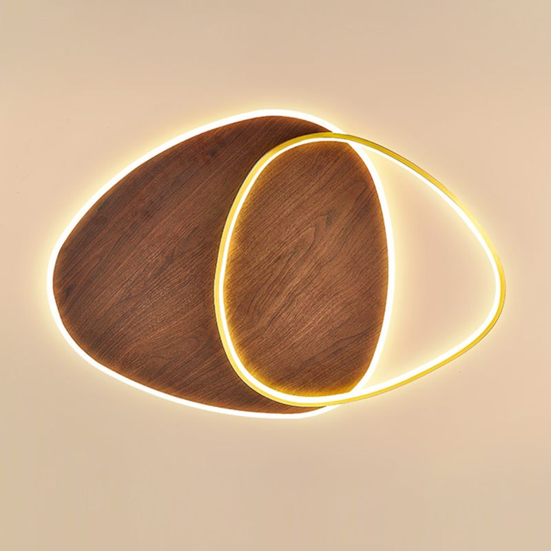 Modern Metal Flush Mount Geometric Shape Ceiling Light with Acrylic Shade for Passage