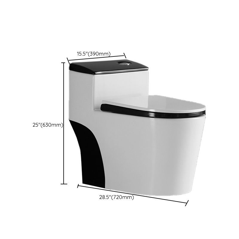 Floor Mounted Porcelain Urine Toilet Traditional Siphon Jet Flush Toilet