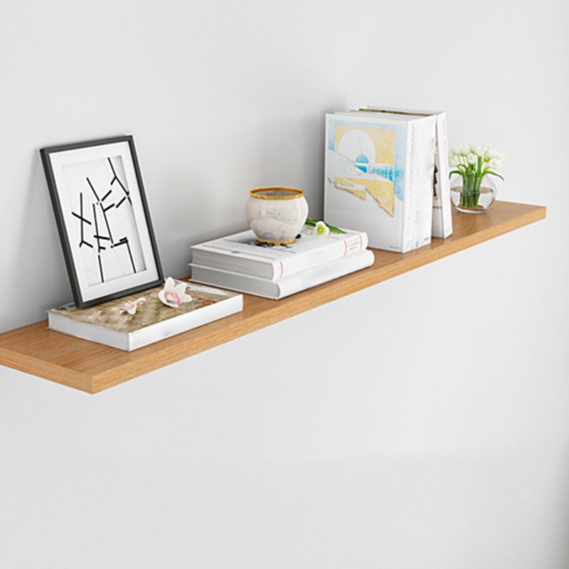 Contemporary Wood Bookshelf Closed Back Wall Mounted Bookcase for Office