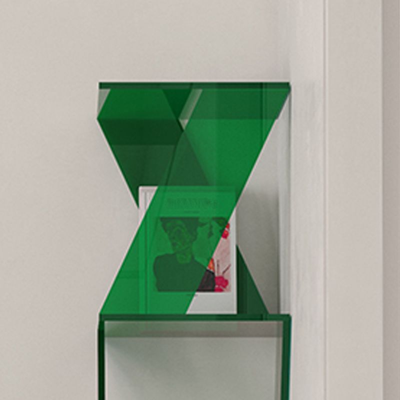 Contemporary Closed Back Vertical Bookshelf Acrylic Bookcase for Home Office