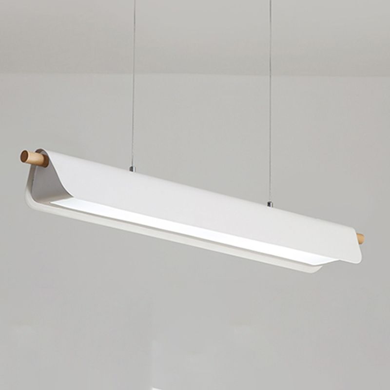 1 Light Geometric Island Lighting Modernism Metal Island Light Fixture for Dining Room