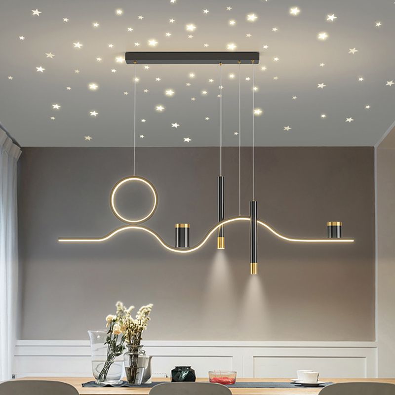 Nordic Linear Island Light Metal 39,5 "PENDANT ISLO