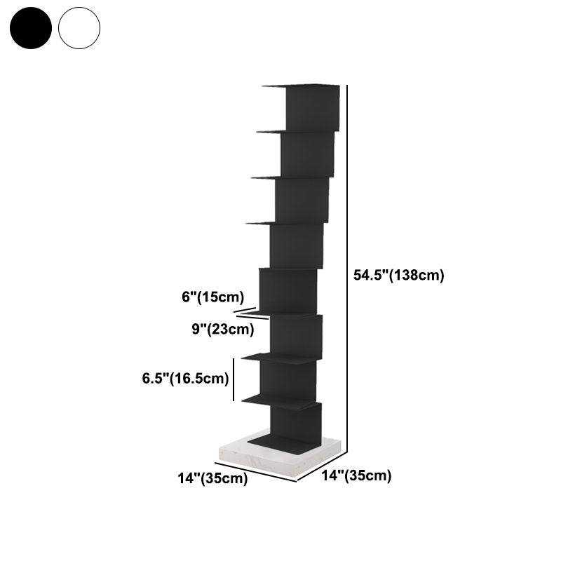 Closed Back Bookcase Contemporary Style Invisible Bookshelf for Study Room and Office
