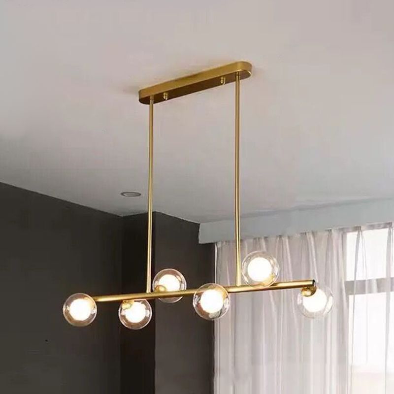 Nordic Modern Hanging Pendant Lights Global Linear Hanging Lamps for Dining Room
