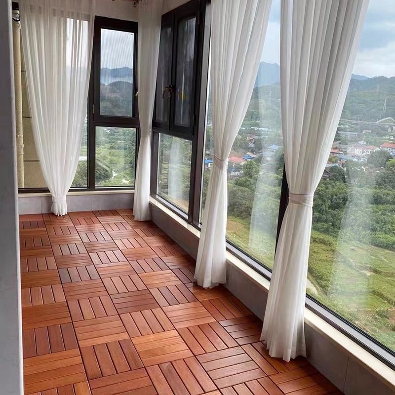 Outdoor Patio Water-resistant Composite Wooden Snapping Deck Plank