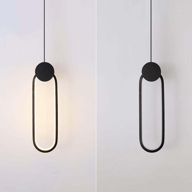 Geometric Shape Metal Hanging Light Modern Style 1 Light Hanging Light Mounted Fixture