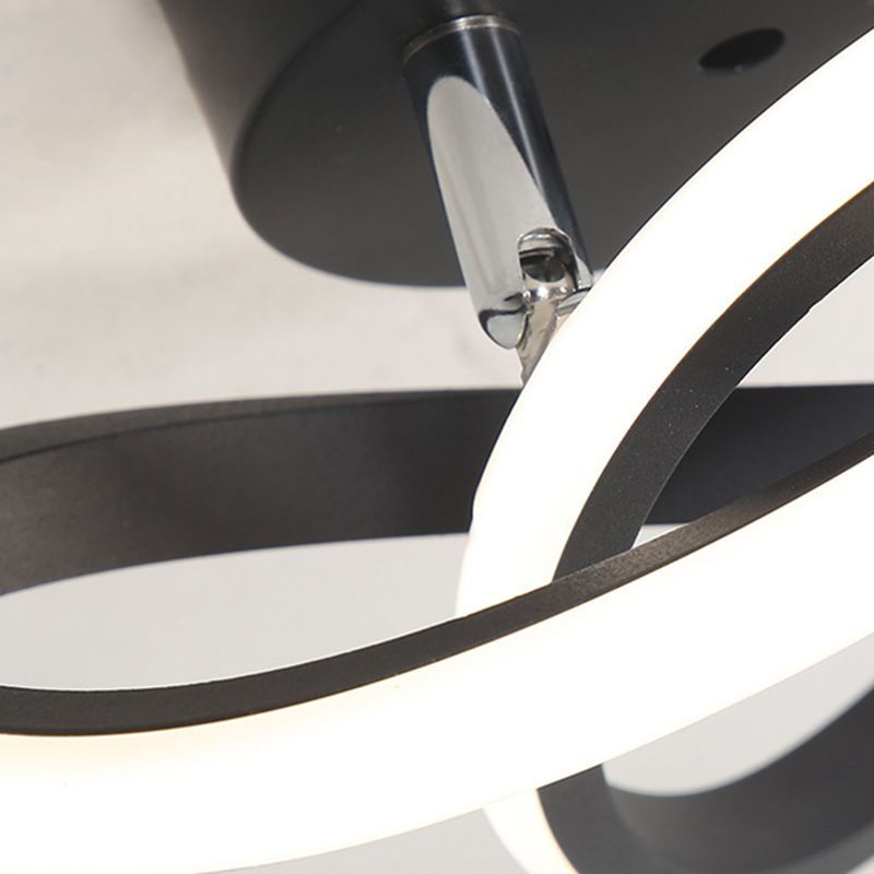 Modern Minimalism LED Ceiling Lighting Metal Geometric Frame Semi Flush Mount Lighting for Hallway