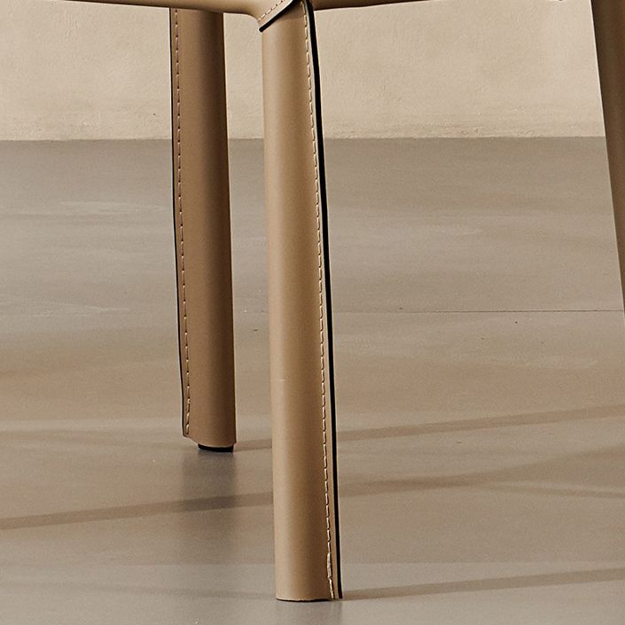 Upholstered Dining Chairs Faux Leather Chairs with Metal Base